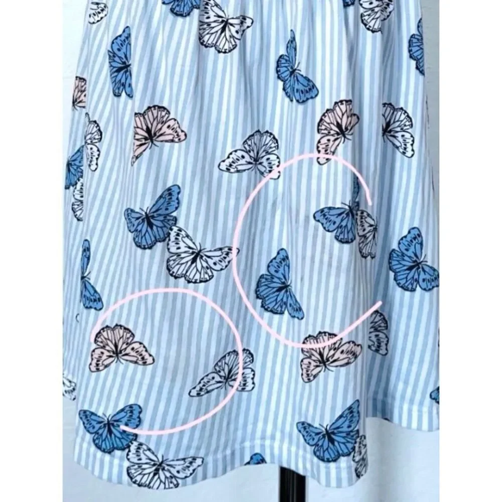3/$30 H&M Kids Toddler Girls 4/5 Butterfly Print Tank Knit Dress As Is